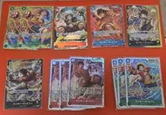 ワンピースカード 赤エース フルパラパーツ ニューゲート ルフィ