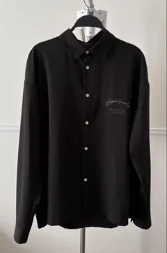 レギュラーカラーシャツ/ブラック