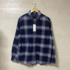 【新品タグ付/Lサイズ】UNIQLO ユニクロ フランネルチェックシャツ