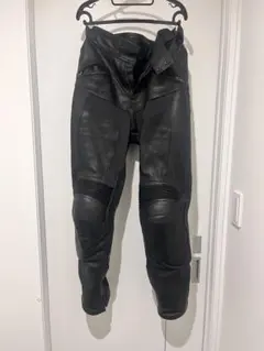 南海部品 NANKAI レザーパンツ ライディングパンツ ブラック 牛革 L