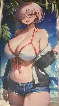Fate　マシュ　爆乳　ビーチスタイルキャラクター　プレイマット