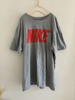 NIKE ビックNIKEロゴTシャツ XL グレー
