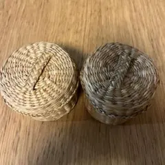 蓋付きバスケット2個セット