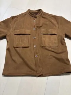 THE SHOP TK ブラウン スエード風 ジャケットMサイズ