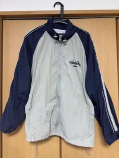 ナイロンジャケット グレー/ネイビー