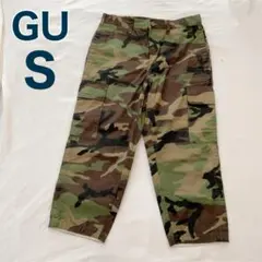 GU ジーユー カーゴジョガーパンツ カモフラ S ミリタリー 迷彩柄 カーゴパのサムネイル