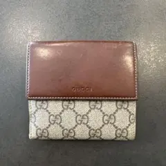 GUCCI 二つ折り財布 ブラウン/ベージュ