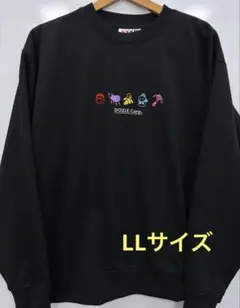 ドズル社　長袖　トレーナー　裏起毛　ブラック　LLサイズ