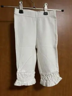 BabyGAP ホワイト ラメドット スパッツ 裾フリル 90のサムネイル