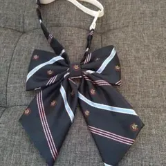 制服リボン　青紺ピンク