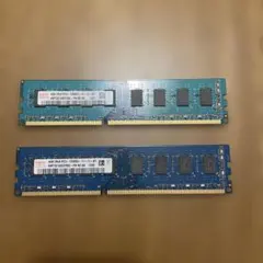 HP純正hynix デスクトップメモリ 4GB 2枚セット PC3-12800U