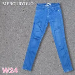 MERCURYDUO ストレッチスキニーデニム ブルー W24 ジーンズのサムネイル