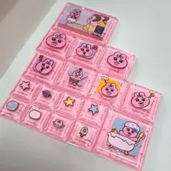 【即日発送】おぱんちゅうさぎ　タイルシール　ピンク