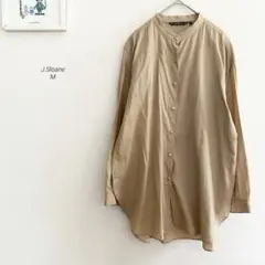 J.Sloane バンドカラークルミボタンバックドロストブラウス2008のサムネイル