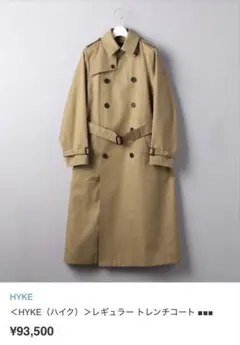 HYKE ベージュ トレンチコートのサムネイル