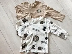 【H&M】長袖カットソー ロンT 宇宙柄 90cm