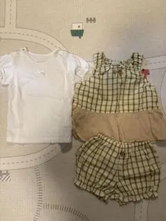 bebe reduction チェック柄セット 80のサムネイル