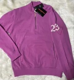 23区 ゴルフ ウール100%サーモトロン裏地ニット セーターXL ハイブリッド