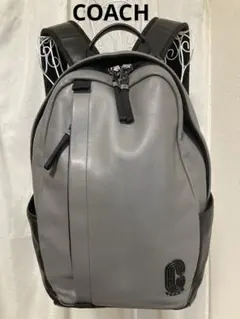 コーチ　91236 エッジ　バックパック　カーフレザー　ヘザーグレー　Ｃロゴ