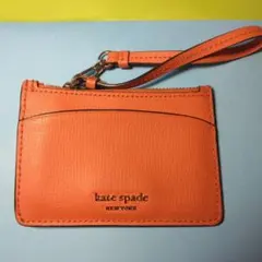 kate spade NEW YORK パスケース オレンジコインカード入れ