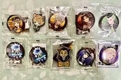 【処分予定】ツイステッドワンダーランド　缶バッチ　キーホルダー　ラバーストラップ