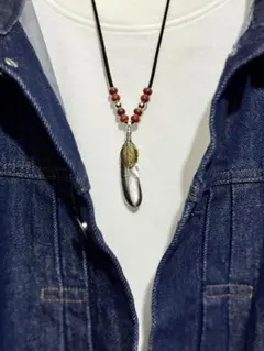 キ*ロ様 上金特大フェザーネックレス アメカジ キムタク ビンテージ