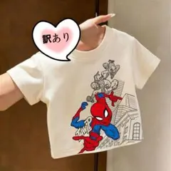 スパイダーマン　可愛いトップス　半袖