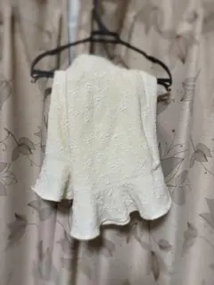 白スカート GRL レトロ ミニスカート Lサイズ