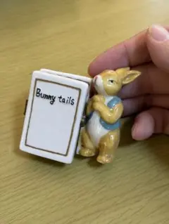 リモージュボックス風 ピルケース Bunny Tails うさぎ