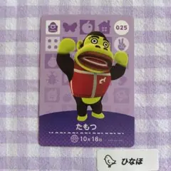 あつまれどうぶつの森amiiboカード たもつ