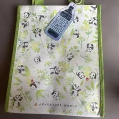 アドベンチャーワールド　リサイクルバック　新品　パンダ　エコバック