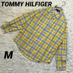 【トミーヒルフィガー】 シャツ 美品 チェック柄 コットン100% ボタンダウン