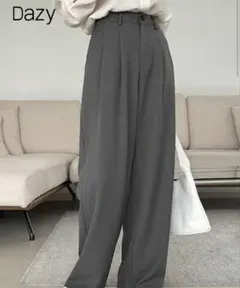 SHEIN ソリッドカラーパンツ(グレー・M)