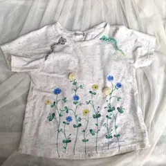 RAGMART ラグマート フラワー柄 半袖Tシャツ オフホワイト 100のサムネイル