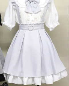 Amavel　GirlyCheckハートベルト付スカートのサムネイル