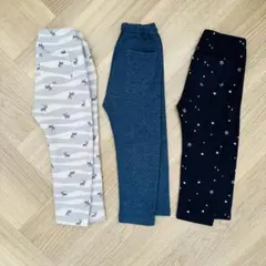 UNIQLOまとめ売り♡ユニクロ裏起毛フリースレギンスパンツ90サイズ3着セット