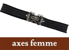 アクシーズファム　ゴムベルト　ブラウン×ピンクゴールド