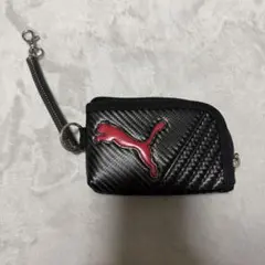 PUMA コインケース 財布 ブラック レッド