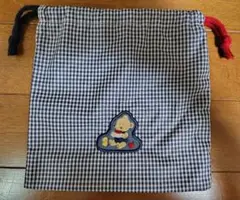 ［使用済み］familiar チェック柄 巾着袋