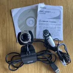 BUFFALO BWC-35H01 webカメラ&イヤモニ 黒　【即購入OK】