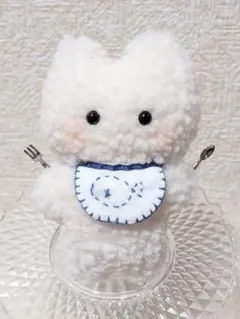 ハンドメイド「こてりんず」シリーズ 食いしん坊白猫
