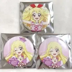 アイカツ 星宮いちご マリオンクレープコラボ 缶バッジ 2個セット