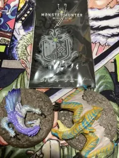 モンスターハンター　捕獲し隊　ティガレックス、タマミツネ　ラバーキーチェーン