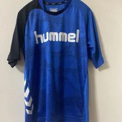 ★ hummel 半袖プラクティスシャツ ブルー ★ Mサイズ ヒュンメル　美品のサムネイル
