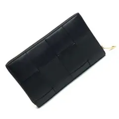 極美品✨ボッテガヴェネタ カセット ジップアラウンドウォレット ブラック 長財布