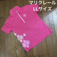 マリクレール♡大きいサイズ　半袖ゴルフポロシャツピンク