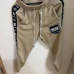 SY32】美品 スウェットパンツ カーキ プリントロゴ 2XLサイズ メンズ