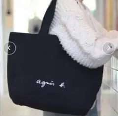 在庫わずかLサイズ黒大人気新品タグ付きアニエスベートートバッグ手提げバック
