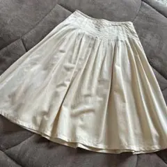 IENA アイボリー フレアスカート ロング丈　サイズ40