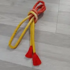 丸ぐけ　帯締め　グラデーション　赤　黄